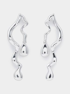 Luella Liquid Metal Drop Earrings