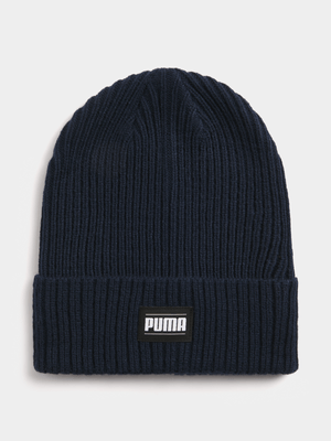 Puma Ribbed Classic Cuff Navy Beanie