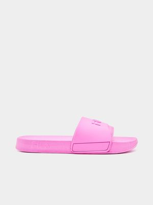 Womens Fila Rodeo Pink Slides