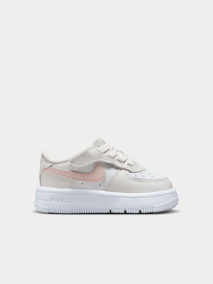 Nike Toddlers Air Force 1 Easyon Beige/Pink Sneaker