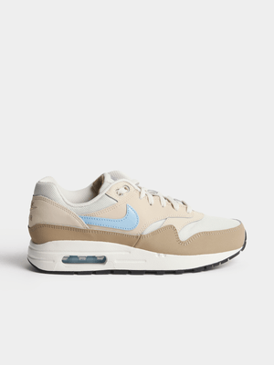 Nike Junior Air Max 1 Beige/Blue/White Sneaker