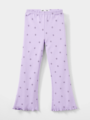 Cotton On Kids Girl Purple Francine Flare Pants