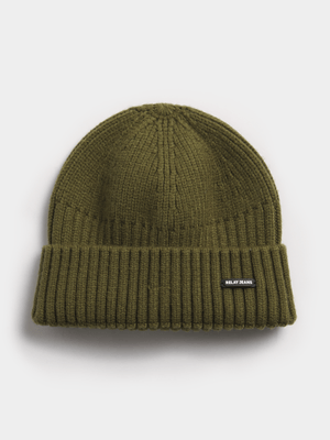 Men's Relay Jeans Micro Green Beanie