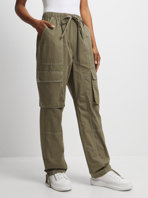 Jet Women's Light Fatigue Contrast Stitch Utility Pants