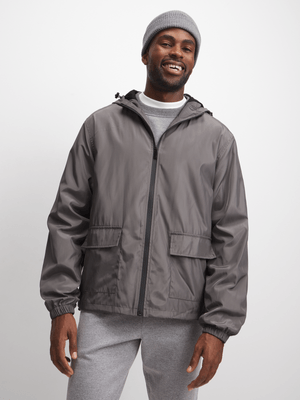Jet Men's Charcoal Windbreaker Jacket