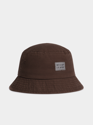 Men's Relay Jeans Canvas Washed Chocolate Bucket Hat