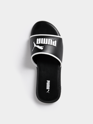 Puma Mens Sporty Cat Black Slides