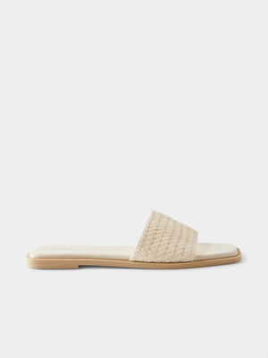 Women's Cotton On Cream Sicily Single Vamp Sandals