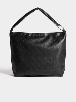 Embossed Soft Slouch Hobo Bag