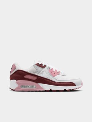 Nike Women's Air Max 90 SE Dark Red/White Sneaker