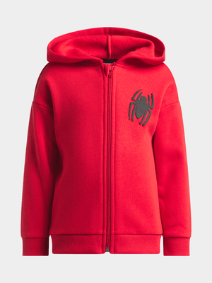 Jet Younger Boys Red Spiderman Hoodie