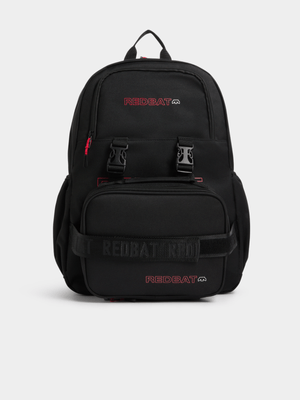 Redbat Unisex Black Backpack Lunch Bag Set