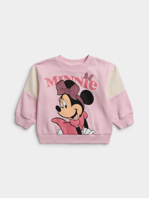 Jet Toddler Girls Pink Minnie Mouse Active Top