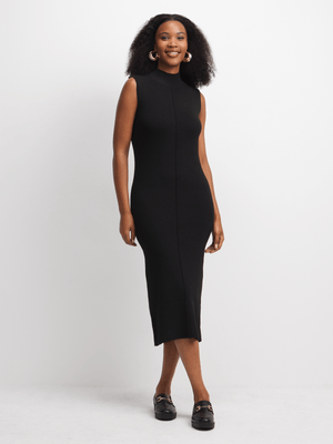 Jet Women's Black Turtle Neck Dress