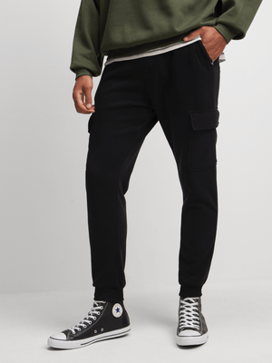 Exact Men's Black Utility Joggers