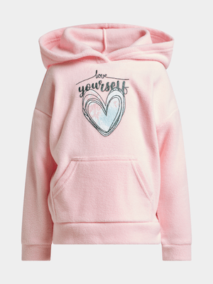 Jet Younger Girls Pink Fleece Active Top