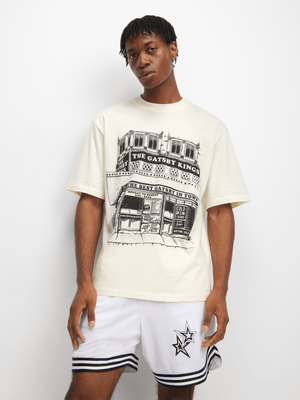 The FIX Men's Natural Gatsby King Graphic Top
