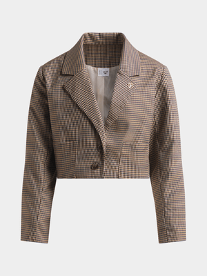 Girls Check Blazer
