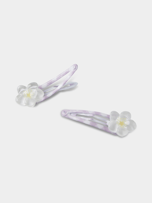 Cotton On Kids Purple Sadie Snap Clips