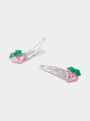 Cotton On Kids Pink Sadie Snap Clips