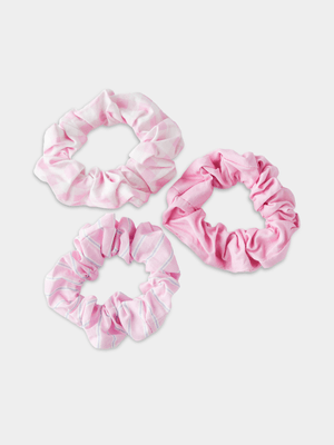 Cotton On Kids Pink 3Pk Scrunchie Stack