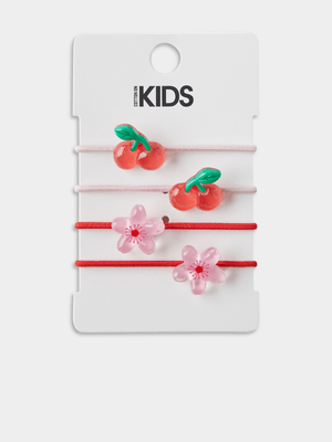 Cotton On Kids Red Hannah Hair Ties