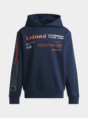 TS Boys Graphic Navy Hoodie