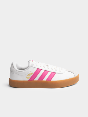 Women's adidas VL Court 3.0 White/Pink Sneaker