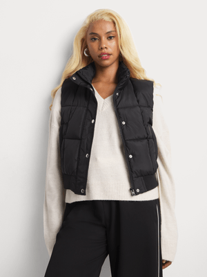 Y&G Rib Hem Puffer Gilet