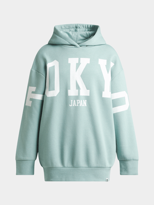 TS Girls Tokyo Oversized Sage Hoodie