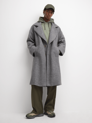 The FIX Men's Grey Over Coat