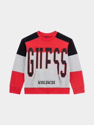 Junior Boy Guess Long Sleeve Active Top