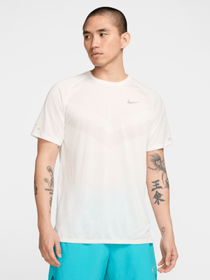 Nike Mens Stride Dri-Fit Adv White Running Top