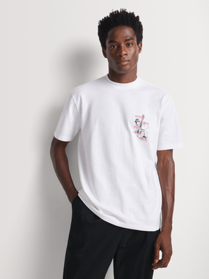 Men's Markham Music Graphic White T-Shirt