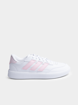 Women's adidas Courtblock White/Pink Sneaker