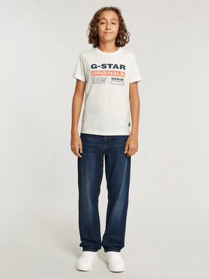 Kids G-star Brown Regular Originals Logo T-Shirt