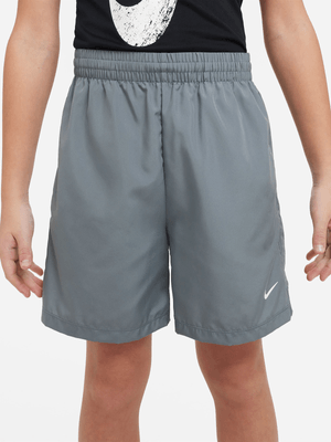 Nike Boys Multi Dri-Fit Smoke Grey Training Shorts
