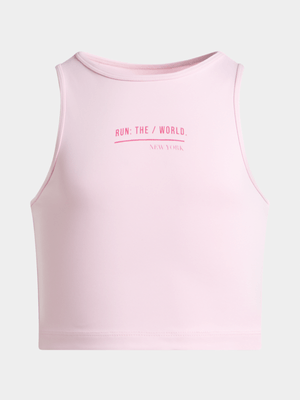 TS Girls Light Pink Crop