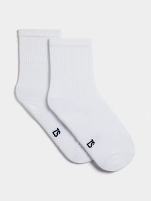 TS Adult Multisport 2-Pack White Socks