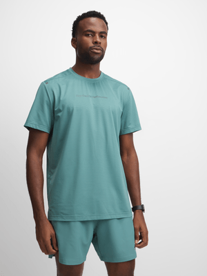 Mens TS Back Inset Sage Tee