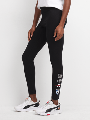 Redbat Women's Motorsport Side Logo Black Legging