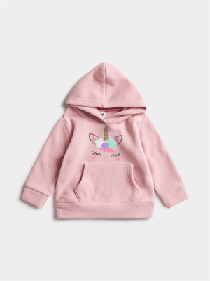 Jet Toddler Girls Pink Hoodie