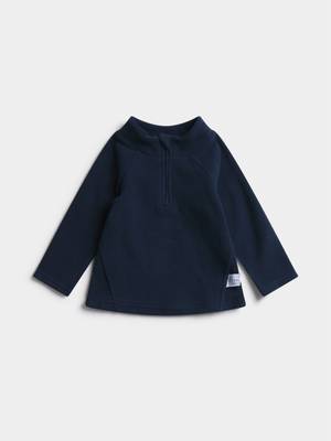 Jet Toddler Boys Navy Microfleece 1/4 Zip Pullover
