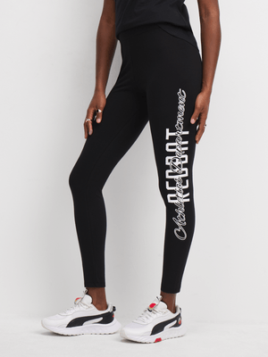 Redbat Athletics Women's Side Logo Black Legging
