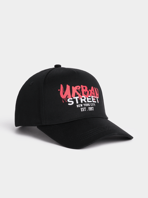 Jet Teen Boys Black Urban Baseball