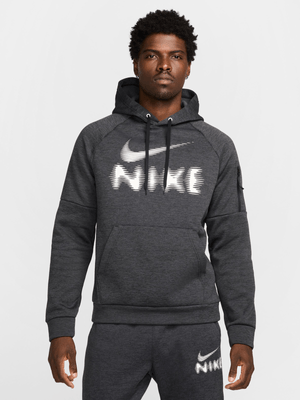 Nike Mens Therma-Fit Swoosh Black Hoodie