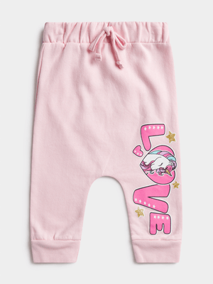 Jet Toddler Girls Pink Rainbows & Unicorns Leggings