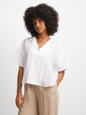 Exact Women's White Boxy Shirt