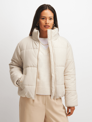 Exact Women's Natural Puffer Jacket