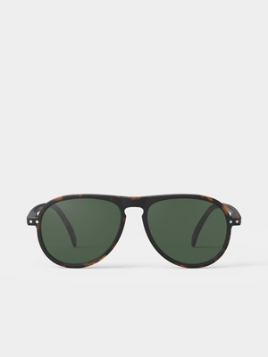 IZIPIZI  #I Sun Tortoise Green Lenses +0 Sunglasses